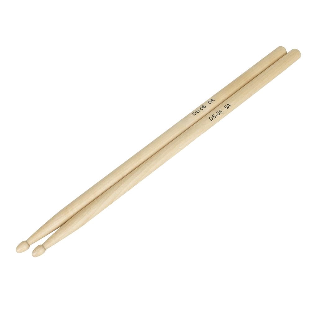 Yihuala 12Pair Maple Wood Drum Stick Nonslip Grip Practical Drumstick Nonslip Light weight Drumsticks for Comfortable Playing