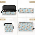 thumbnail image 4 of Hair Tools Travel Bag Heat-Resistant Curling Iron Organizer Bag with Detachable Heatproof Mat Travel Storage Case Cute Capybara with Santa Hat, 4 of 8