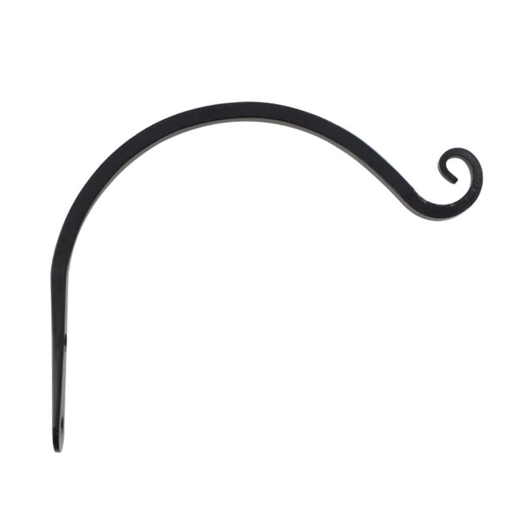 2 Crochets Muraux Plantes Oiseau Sur Perchoir – Suspension Extérieur Fer Noir, Pour Plantes, Lanternes, Mangeoires
