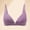 Dai Zi, variant on Women'S Deep V Front Closure Triangle Cup Seamless Wireless Bra Coral Powder L