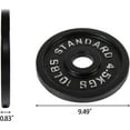 thumbnail image 3 of BalanceFrom Classic Cast Iron Weight Plates for Strength Training, 2-Inch, 10-Pound, Pair, 3 of 6