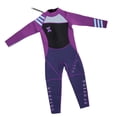 thumbnail image 4 of Traje de Neopreno Cola de 2.5 mm para Niños y Niñas Negro + Púrpura XL, 4 of 8