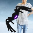thumbnail image 4 of Realistic Spider Decorations,Light up Halloween Decorations,Halloween Spider Decor Outdoor,Scary Hairy Spider for Outdoor Halloween Party Yard Decorations （Purple) luau party decorations, 4 of 6