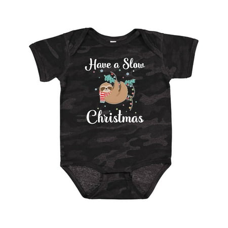 

Inktastic Sloth Slow Christmas Outfit Gift Baby Boy or Baby Girl Bodysuit