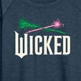 thumbnail image 3 of Wicked: Part 2 -  Wand And Broomstick Logo - Women's French Terry Long Sleeve Pullover, 3 of 5
