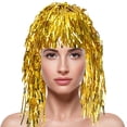 thumbnail image 2 of Kelon Colorful Fringe Wig, Sparkling Festival Headpiece for Cheerleaders Sports Fans, One Size Heardband, 2 of 4