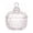 1, variant on Crown Shape Colorful Glass Storage Jar - Elegant Decorative Kitchen Organizer