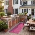 thumbnail image 3 of Safavieh Courtyard Mitre Geometric Indoor/Outdoor Runner Rug, Red, 2'3" x 8', 3 of 11