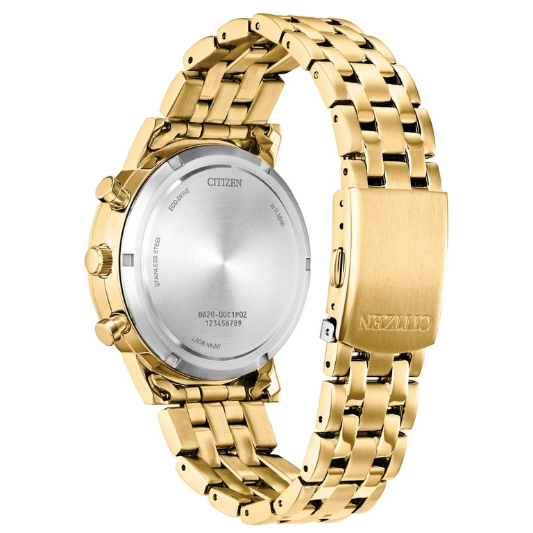 Citizen Eco-Drive Men's Gold-Tone Stainless Steel Chronograph