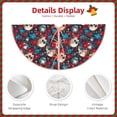 thumbnail image 3 of Sikiie Skull red flower blue Nativity Christmas Tree Skirt, Jesus Christian Winter Holiday Tree Mat Decoration(30-48IN)30", 3 of 6