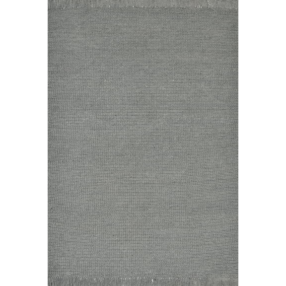 Dynamic Rugs Izzy Grey 5X8 Solid Handmade Area Rug