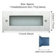 thumbnail image 2 of Bearachild Luz de pared para exteriores IP65, puerta impermeable, lámpara empotrada Rectangular montada en la pared, jardín, patio, paso, patio trasero, Iluminación y accesorios Luz calida Bearachild HA066202-02, 2 of 6