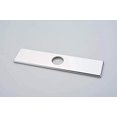 thumbnail image 2 of BWE Faucet Cover Sink Hole Deck plate 10 Inch for 1 or 3 Hole Chrome Bathroom or Kitchen Sink Faucet Oversized Escutcheon Plate Vessel Vanity Basin Sink Stainless Steel Plate Square Modern, 2 of 7
