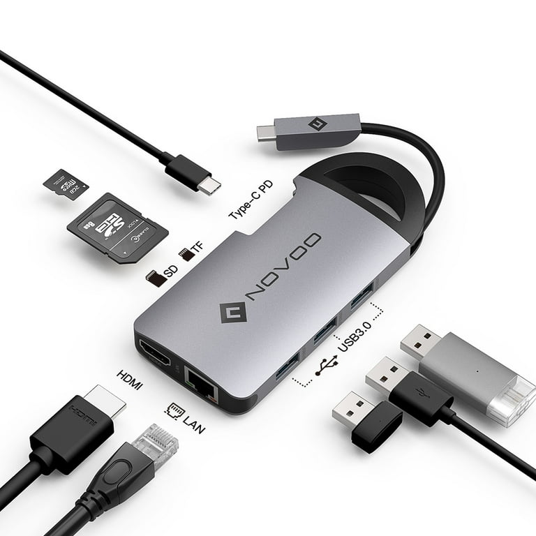 Kinivo 710UC USB C Hub (7 Port USB-C Adapter- 3 USB 3.0 - 5Gbps Data, –  Bluerigger