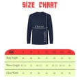 thumbnail image 2 of Gildan Ultra Cotton Long Sleeve Pocket T-Shirt, Soft Crewneck Shirts, 6-Pack Navy Tee, S, 2 of 5