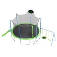 thumbnail image 2 of Trampoline, 12 FT Trampoline Set with Slide and Swing, Built-in Basketball Hoop & 2 Steps Ladder, Recreational Trampolines Jumping Workout for Garden Backyard, Outdoor Trampoline for Children, Adults, 2 of 9