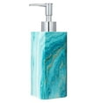 thumbnail image 4 of Siaomo Soap Dispenser with Pump, [8.45 oz] Resin with Marble Finish, Hand Soap Dispenser for Bathroom, Dish Soap Dispenser for Kitchen, Refillable Liquid - Green Marble, 4 of 9