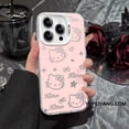 thumbnail image 4 of Estuche sencillo de Hello Kitty en color plateado para teléfono Apple 16promax, estuche para iPhone 15, dibujos animados 14, resistente a caídas 13 para mujer, 4 of 5
