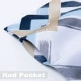 thumbnail image 4 of DriftAway Room Darkening Window Swag Curtains Valance Rod Pocket 2 Panels W33xL36 Navy, 4 of 9