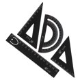 thumbnail image 2 of Miangastore Geometry Drawing Tool Kit Metal 1 Set 2.6x2.8x0.4in, 2 of 8