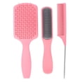 thumbnail image 2 of Peines para el cabello, juego de 3 cepillos para el cabello, peines con cola de paleta, peines para el cabello elegantes y modernos, 2 of 8