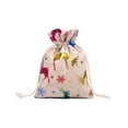 thumbnail image 2 of Panxico Liquidation! Sac Cadeau de Noël en Coton Lin Flocon de Neige avec Poche à Cordon, Rangement de Bonbons en Lin, Conteneurs de Rangement de Noël, 2 of 2