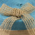 thumbnail image 2 of Cinta de lazo de arpillera de 50M X 4cm para manualidades, papel de regalo, cinta rústica con cable Zulema Cinta de Hesse, 2 of 7