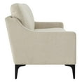 thumbnail image 3 of Modway Corland Modern Style Upholstered Fabric and Metal Sofa in Beige, 3 of 9
