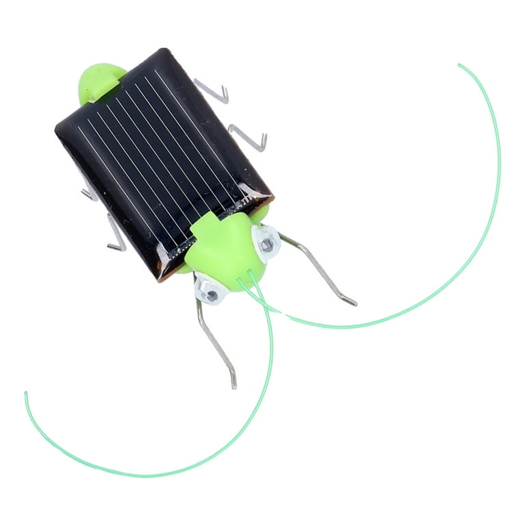 Solar Powered Grasshopper Toys, Environmental Protection Green