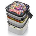 thumbnail image 4 of Kirby Fiambrera de Doble Capa, Contenedor de Almuerzo Portátil Apilable, Almacenamiento de Alimentos Hermético a Prueba de Fugas, 1000ml, 4 of 6