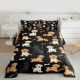 thumbnail image 2 of Feelyou Cute Dalmatian Animal Bedding Comforter Set, Kawaii Cartoon Dog Twin Comforter Sets, Teens Kids Boys Girls Reversible Bedding Set, Microfiber Bedroom Decor, 2-Piece, 2 of 8