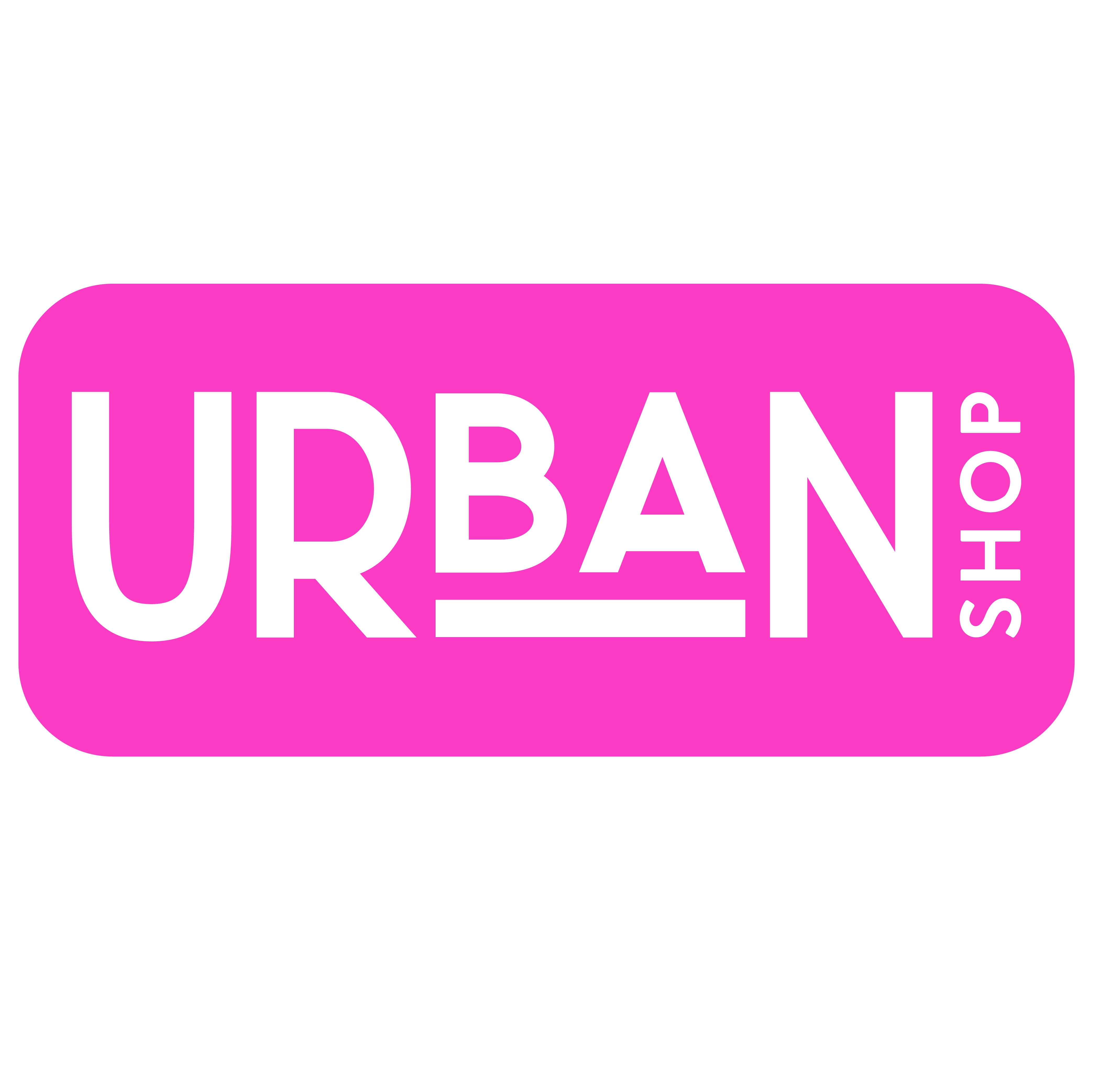 Urban Shop LED Neon Hustle Light-up Clear Acrylic Box, Pink
