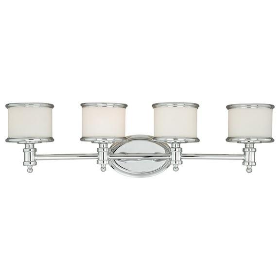 Carlisle 4 Light Chrome Bathroom Vanity Fixture