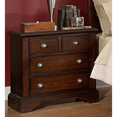 Homelegance Wilshire 30 Inch Nightstand in Warm Cherry