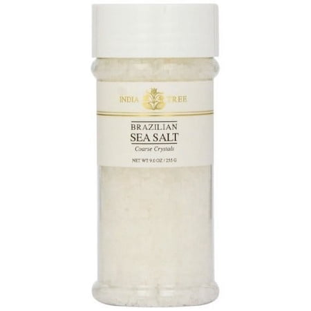 India Tree Brazilian Sea Salt Coarse Crystals  9 oz (Pack of 4)