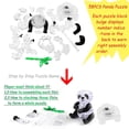 thumbnail image 4 of Puzle de cristal 3D Coolplay Panda con base iluminada, 58 piezas, 4 of 8