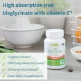 thumbnail image 2 of Igennus Clean & Gentle Iron Bisglycinate 20mg Plus Vitamin C, 6 Month Supply, Targeted Release, Chelated High Absorption Ferrous Bisglycinate, Vegan, 180 Tablets, 2 of 8