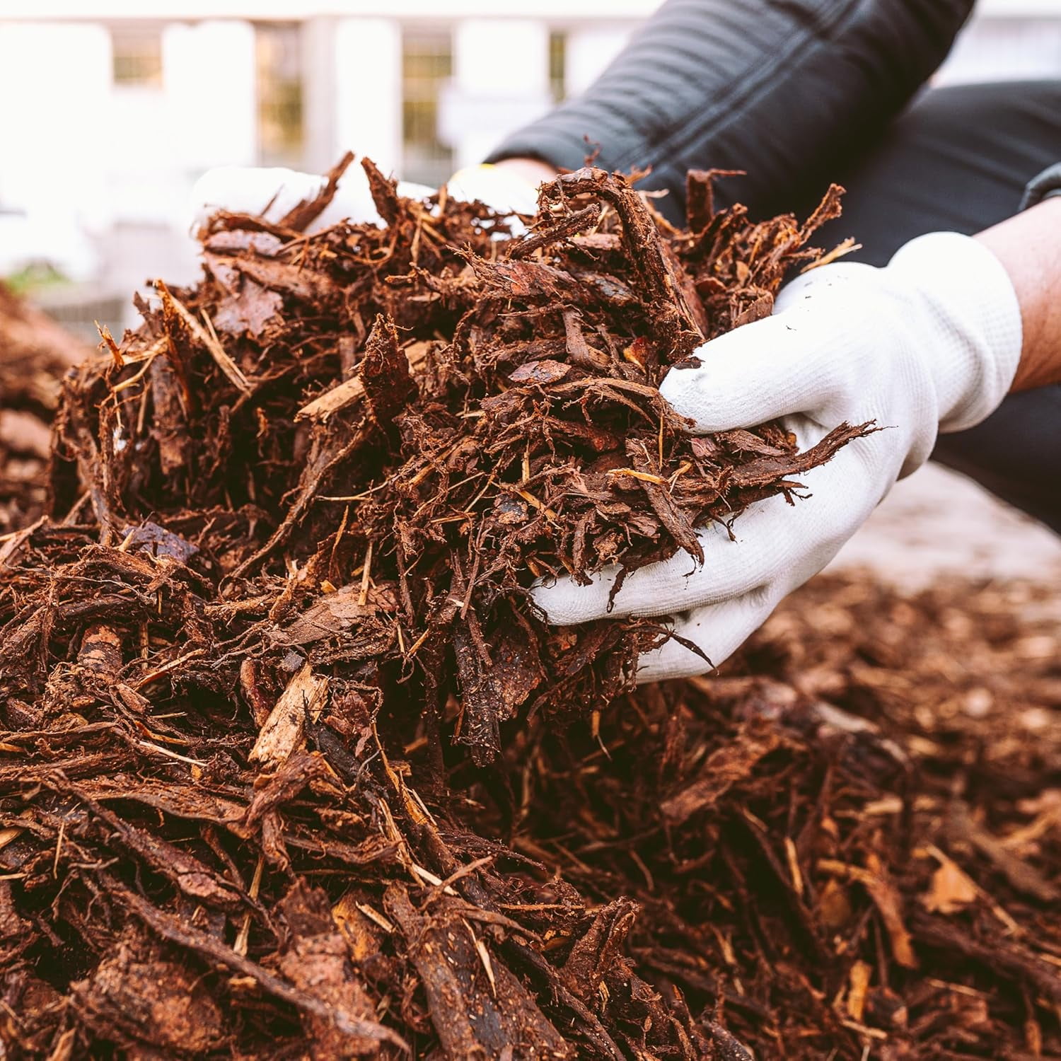Wjsp Brown Wood Mulch 1 Cu ft for Landscaping Gardens