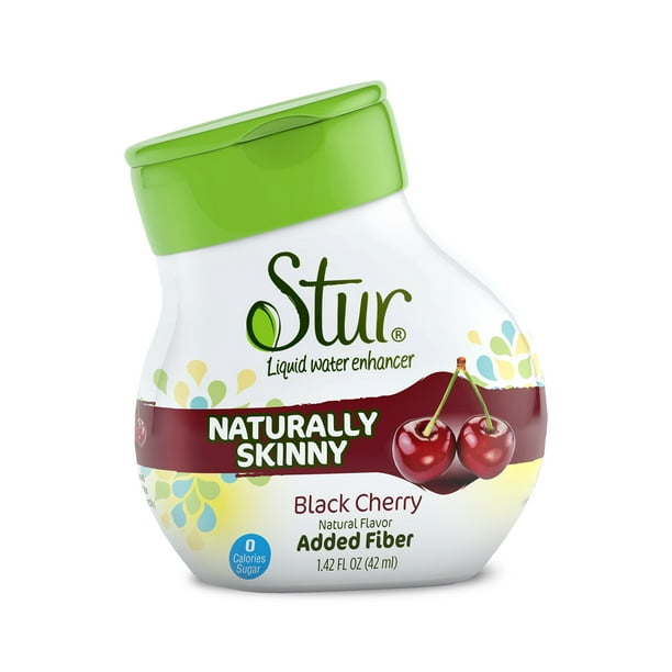 Stur Naturally Skinny Black Cherry Liquid Water Enhancer 1 42 Fl Oz Walmart Com
