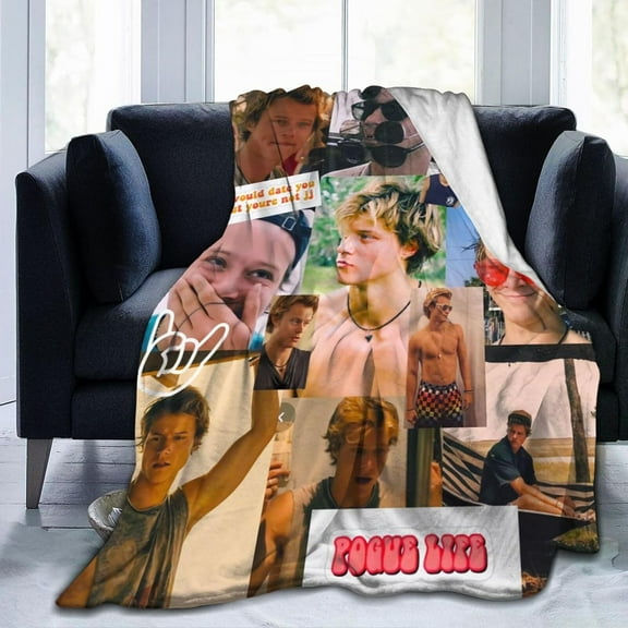 Blanket Rudy Actor Pankow Throw Flannel Blankets Warm Soft Cozy Fuzzy Air Conditioning Blanket for Living Room Sofa Bed Gift Blankets for All Seasons 50"x60"