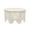 White Handmade Intricately Carved Solid Floral Round 33" x 33" x 18", variant on DecMode 33" x 18" Light Gray Wood Handmade Intricately Carved Floral Coffee Table with Hollow Interior, 1-Piece