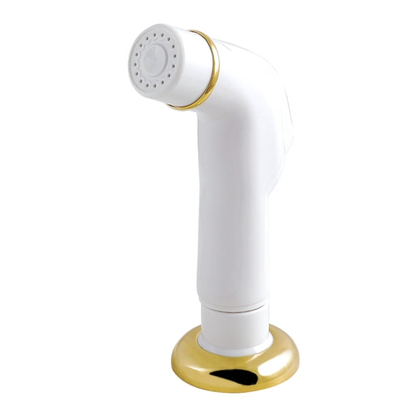 Kingston Brass KBS752SP Plastic Kitchen Faucet Side Sprayer in Polished Brass