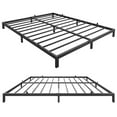 thumbnail image 3 of Senfot Queen Size Low Profile Metal Bed Frame - 6" Mattress Foundation Support, Black, 3 of 8
