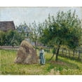 thumbnail image 2 of Camille Pissarro 23x20 Black Ornate Framed Double Matted Museum Art Print Titled: Apple Trees in Eragny, Sunny Morning (1903), 2 of 5