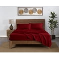 thumbnail image 3 of Mainstays Super Soft High Quality Brushed Microfiber Bed Sheet Set, King, Red Sedona, 4 Piece, 3 of 15
