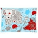 thumbnail image 1 of ABPHQTO Bonita funda de almohada con elefante y flores, 50x75 cm, estampado a dos caras, 1 of 1