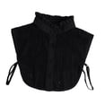 thumbnail image 1 of Cuello falso para damas, elegante cuello falso para uso diario, camisetas, vestidos y ropa. Negro, 1 of 9