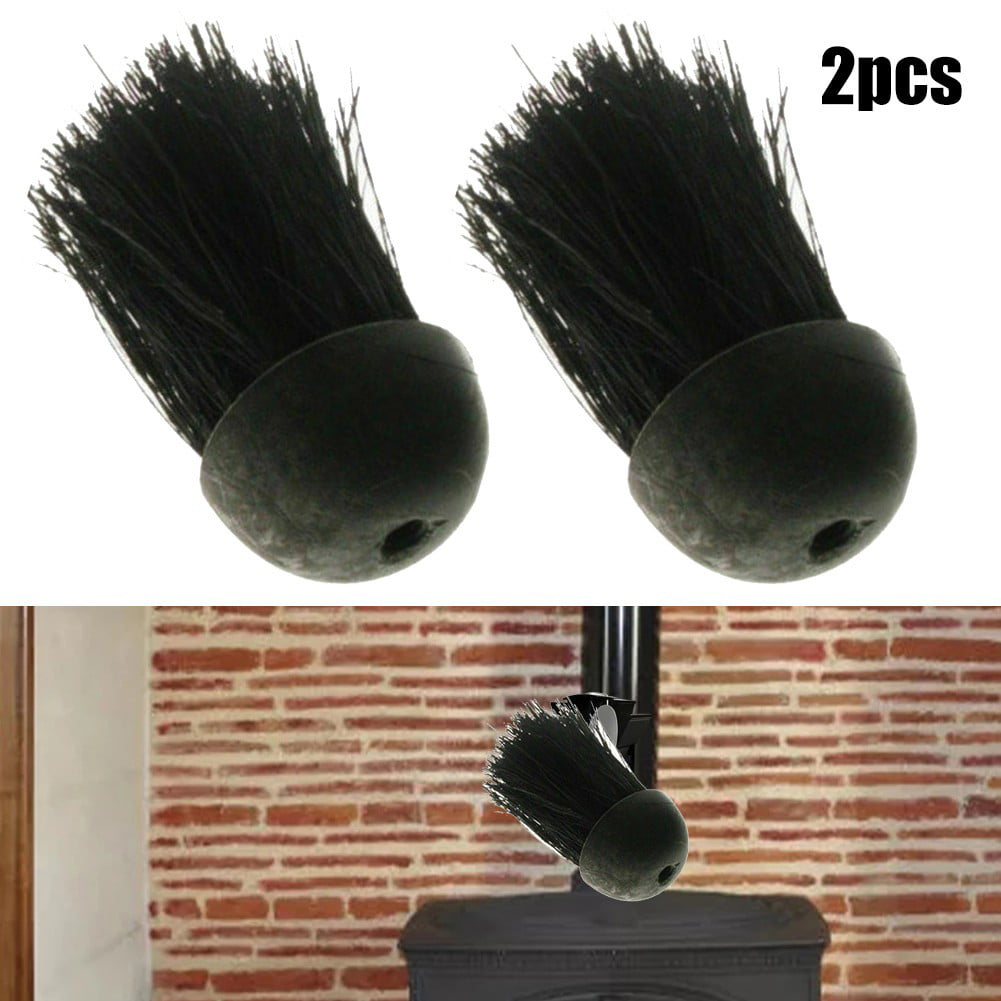 2x Hills Replacement Round Companion Set Hearth Fireplace Brush Refill WOOD 320S 