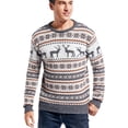 thumbnail image 4 of Chandail de Noël pour Hommes Rudolph Renne Vacances Festif Tricoté Cardigan Mignon Laid, 4 of 5