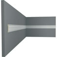 thumbnail image 5 of Ekena Millwork 2 3/4"H x 1/2"P x 94 1/2"L, (1 5/8" Repeat), Tralee Chair Rail (8-Pack), 5 of 6